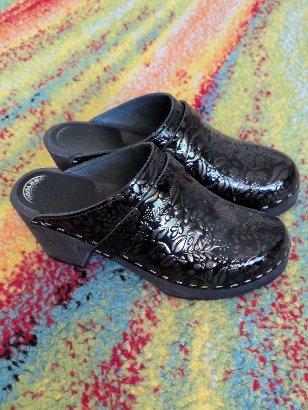 Ugglebo Patent Leather Clogs